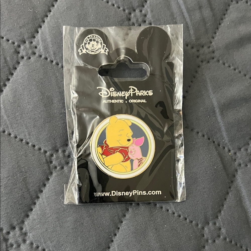 Disney Winnie the Pooh and Piglet Pin - Red and Yellow